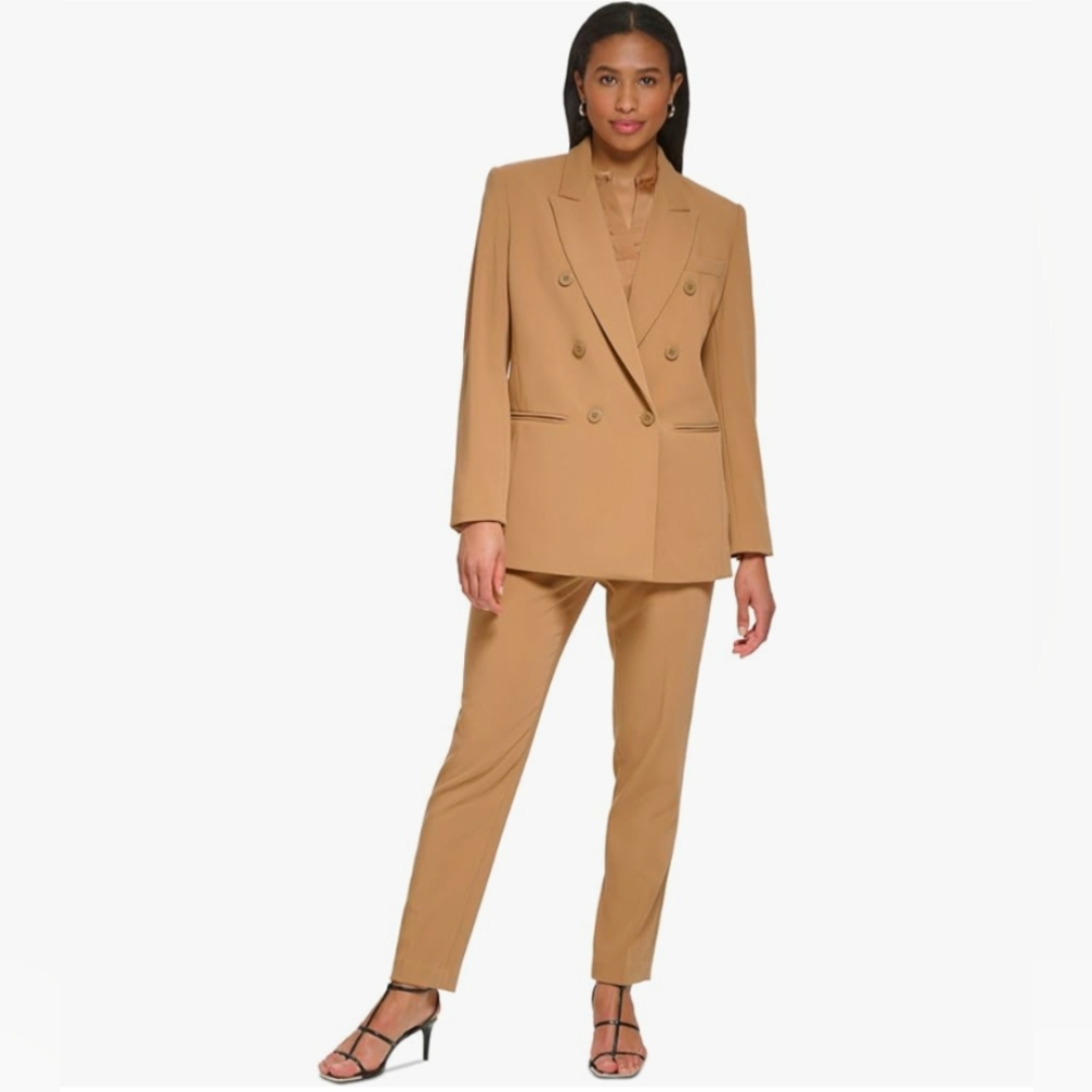 DKNY Tan Blazer Suit Jacket